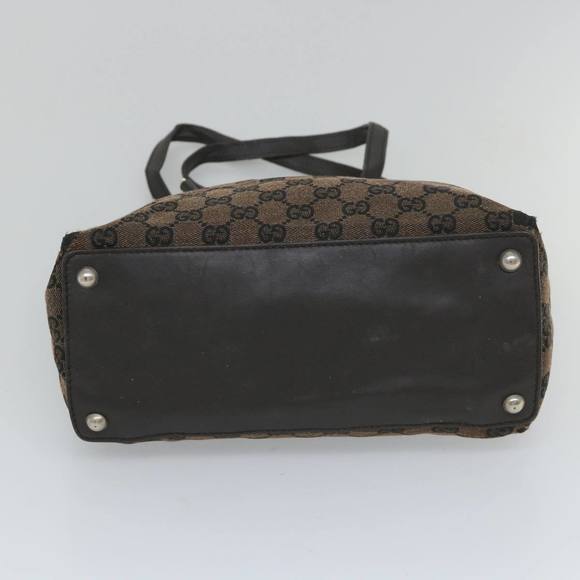 GUCCI GG Canvas Tote Bag Brown 285585 Auth bs9255 - Picture 5 of 16